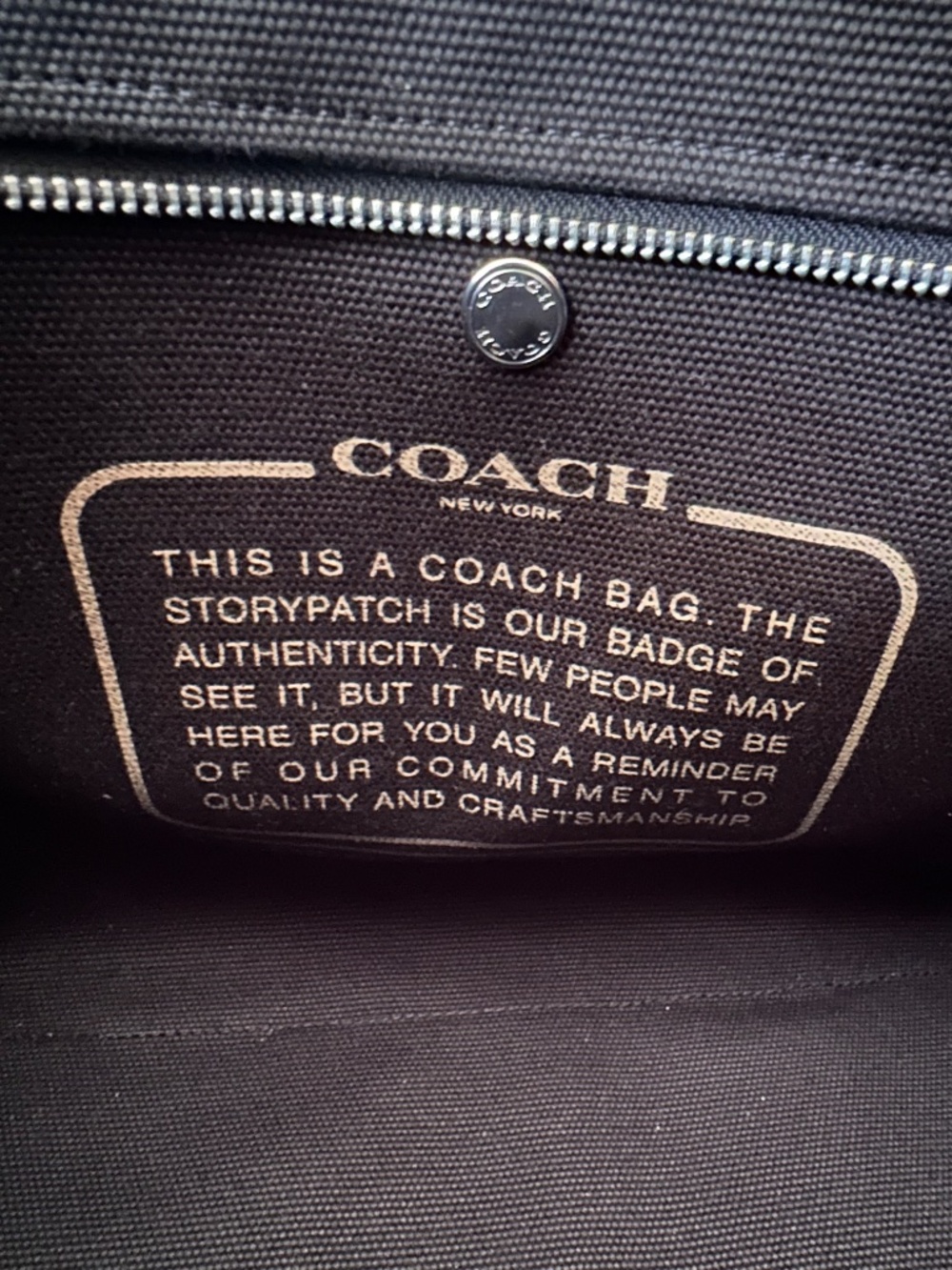 Coach Cargo Tote Bag New York Embroidered Logo - Picture 5 of 13